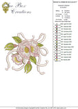 Briar and Ribbon Bouquet Embroidery Motif - 09 by Sue Box