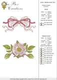 Bow and Briar Edge Embroidery Motif Set -11 by Sue Box