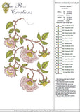 Rose Border 2 Double Design Embroidery Motif - 19 by Sue Box