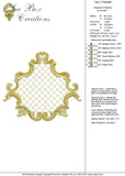 Gilt Frame Embroidery Motif - 20 - Golden Classic - by Sue Box