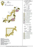 Gilt Frame 1 and Flowers Set Embroidery Motif - 21 by Sue Box