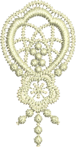 Lace Ghita Pearl 2 Embroidery design by Sue Box