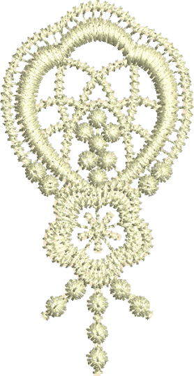 Lace Ghita Pearl 2 Embroidery design by Sue Box