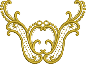 Gold Embroidery Motif by Sue Box