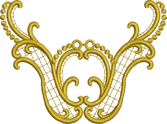 Gold Embroidery Motif by Sue Box