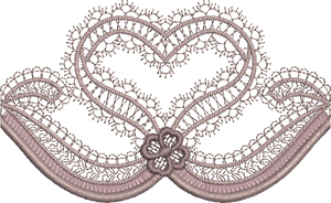 Embroidery Heart Border Embroidery Motif by Sue Box
