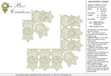 Lace Abir Border Corners Embroidery Motif - 04 by Sue Box