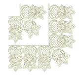 Lace Abir Border Corners Embroidery Motif - 04 by Sue Box
