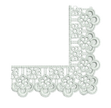 Lace Adah Border Corner Embroidery Motif - 12 by Sue Box