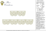 Lace Peridot Borders Embroidery Motif - 14 by Sue Box
