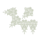 Lace Krystal Border Corners Embroidery Motif - 18 by Sue Box