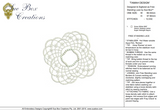 Lace Tamah Design Embroidery Motif - 25 by Sue Box