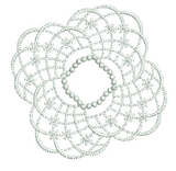 Lace Tamah Design Embroidery Motif - 25 by Sue Box