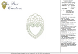 Lace Tamah Heart Embroidery Motif - 27 by Sue Box