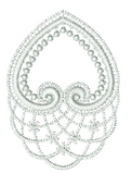 Lace Tamah Heart Embroidery Motif - 27 by Sue Box