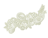 Lace - Peridot Embroidery Motif - 31 by Sue Box