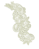 Lace - Peridot Embroidery Motif - 31 by Sue Box