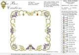 Jewel Border Small - Embroidery Motif - 03 SM by Sue Box