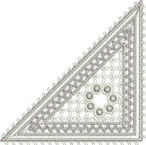 Lace Jewel Corner Embroidery design by Sue Box