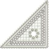 Lace Jewel Corner Embroidery design by Sue Box