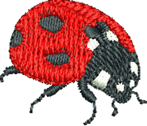 Lady Bug - Beetle 4 Embroidery Motif - Natures Pals by Sue Box