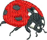 Lady Bug - Beetle 4 Embroidery Motif - Natures Pals by Sue Box