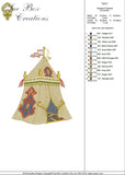 Moroccan Tent Embroidery - Motif 02 - Sue Box Moroccan designs