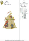 Moroccan Tent Embroidery - Motif 02 - Sue Box Moroccan designs