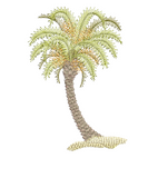 Palm Tree - A Embroidery Motif - 03 - Sue Box Moroccan designs