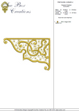 Fretwork Corner A - Embroidery Motif - 06 - Sue Box Moroccan designs