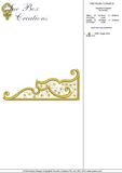 Fretwork Corner B - Embroidery Motif - 09 - Sue Box Moroccan designs