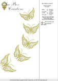 Butterfly Flight Embroidery Motifs - 10 by Sue Box