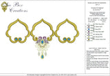 Jewel Motif Borders Set 2 - Border 1 - Embroidery - 12 by Sue Box