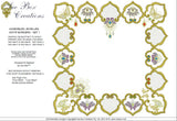 Jewelled Motif Borders Set 1 - Borders A, B, C, D - 18 by Sue Box