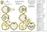 Jewelled Motif Borders Set 1 - Borders A, B, C, D - 18 by Sue Box