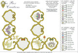 Jewelled Motif Borders Set 1 - Borders A, B, C, D - 18 by Sue Box