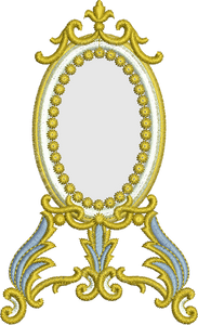 Gold Mirror Embroidery Motif by Sue Box