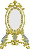 Gold Mirror Embroidery Motif by Sue Box