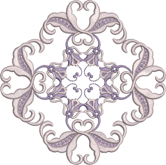 Machine Embroidery Motif -02 - Mix N Match Elegance - by Sue Box