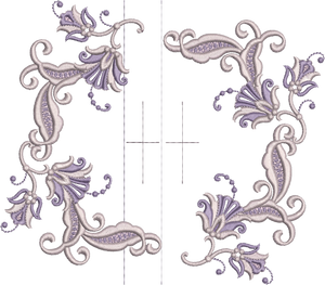 Machine Embroidery Motif -16 - Mix N Match Elegance - by Sue Box