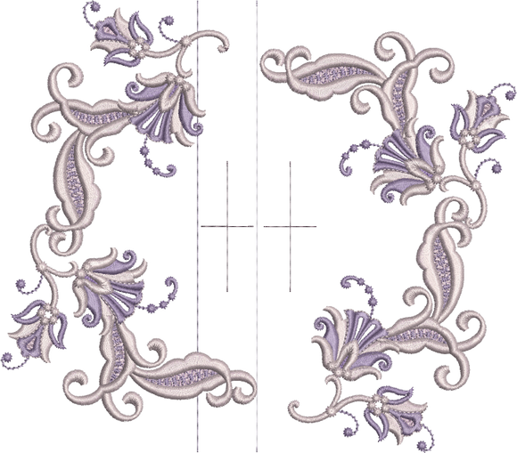 Machine Embroidery Motif -16 - Mix N Match Elegance - by Sue Box