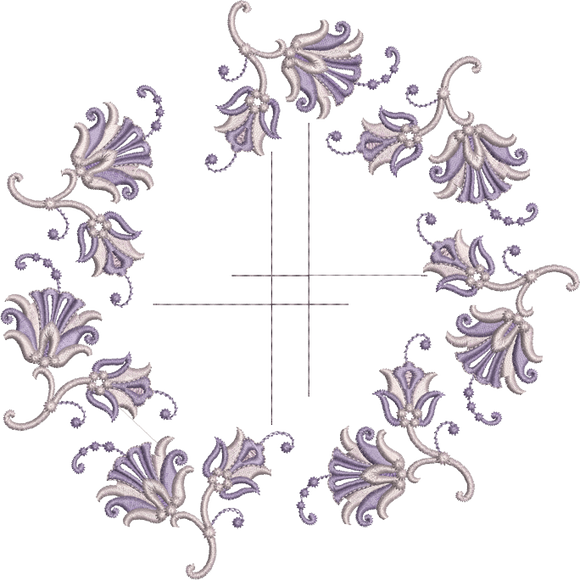 Machine Embroidery Motif -19 - Mix N Match Elegance - by Sue Box