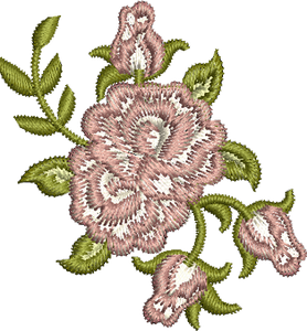 Rose Spray Embroidery design by Sue Box