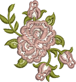 Rose Spray Embroidery design by Sue Box