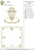 Christmas Straight Lantern Border Embroidery Motif - 12 by Sue Box
