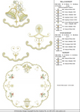 Christmas Circular Borders Set - Embroidery Motif - 23 by Sue Box