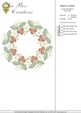 Christmas Wreath Large - Embroidery Motif - 24 by Sue Box