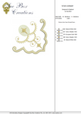 Christmas Star Corner Embroidery Motif - 25 by Sue Box