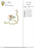 Christmas Holly Corner Embroidery Motif - 27 by Sue Box