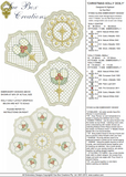 Christmas Holly Doily Set Embroidery Motif - 35 by Sue Box